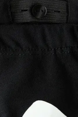 Ensemble imprimé 2 pièces en coton - Noir/squelette