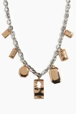 Collier avec charms - Doré/argenté