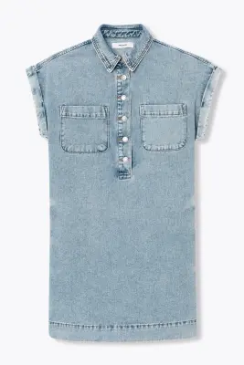 Robe courte en toile Femme