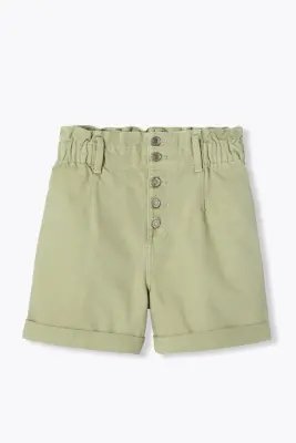 Short en jean à boutons Femme