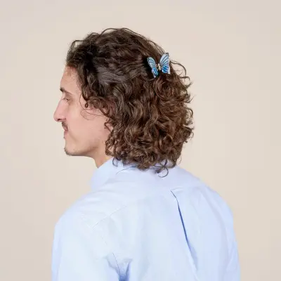 Mini pince à cheveux Papillon bleu Coucou Suzette