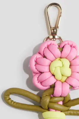 Bijou de sac avec application - Rose/fleur