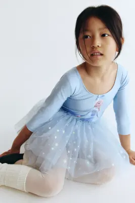 Justaucorps de danse avec jupe en tulle - Bleu clair/La Reine des neiges