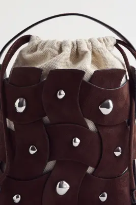 Sac seau crossbody - Marron foncé
