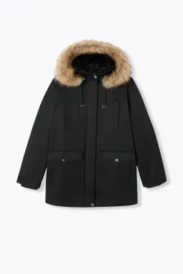 Parka chaude à capuche Femme