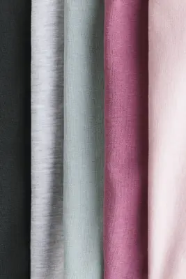 Lot de 5 shorts cycliste en coton - Rose clair/violet prune