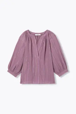 Blouse à rayures irisées