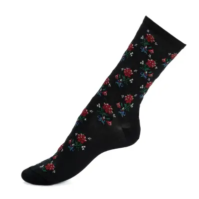 Chaussettes le bouquet noir