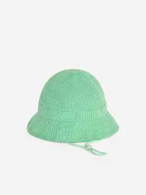 Chapeau flexible - Vert/Blanc à carreaux