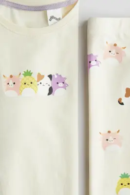 Pyjama imprimé - Jaune clair/Squishmallows