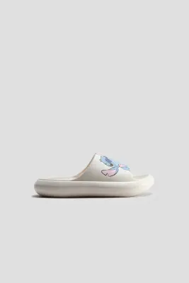 Claquettes de piscine moulées - Crème/Lilo et Stitch