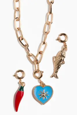 Bracelet avec charms - Doré