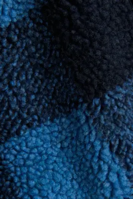 Veste imprimée en tissu Teddy bear - Bleu/carreaux
