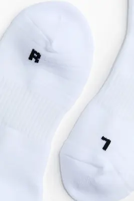 Lot de 2 paires de chaussettes de foot DryMove™ - Blanc/rayé