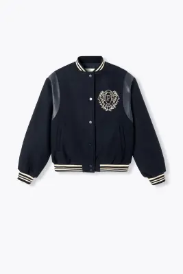 Blouson teddy en feutrine