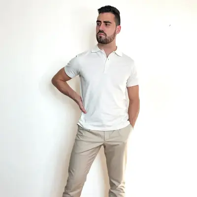 Polo portofino blanc