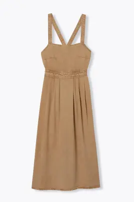 Robe à bretelles en lyocell