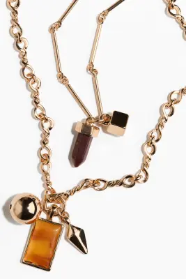Collier multirangs - Doré