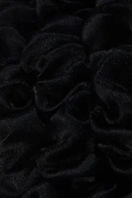 Lot de 3 chouchous en soie - Noir