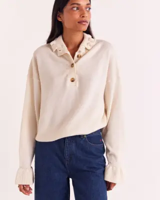 Pull Pauline écru