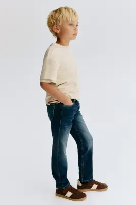 Super Soft Slim Fit Jeans - Bleu denim foncé