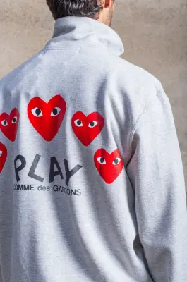 Comme Des Garçons – Mens Sweatshirt Knit P1T252 – Top Grey