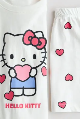 Pyjama imprimé - Blanc/Hello Kitty