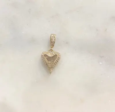 Nouveau ! ROOM SERVICE JEWELRY Charm Pendentif Coeur Passion Diamants