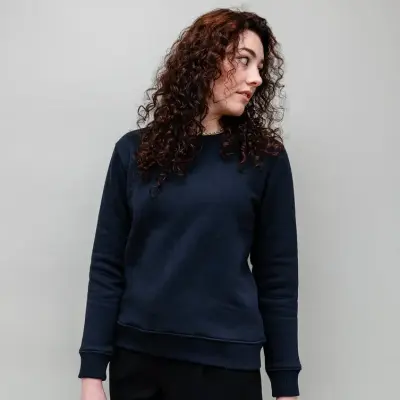 Sweat Alexia molletonné bleu marine