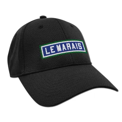 CASQUETTE BRODÉE - LE MARAIS - NOIR