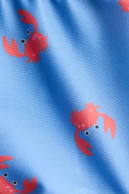 Boxer de bain imprimé - Bleu/crabes
