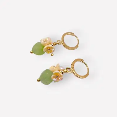 Boucles d'Oreilles Rosa Vert