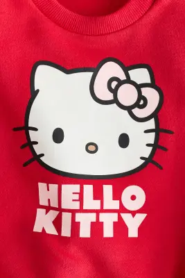Sweat imprimé - Rouge/Hello Kitty