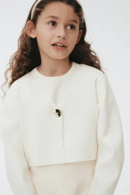 Gilet avec bouton - Blanc