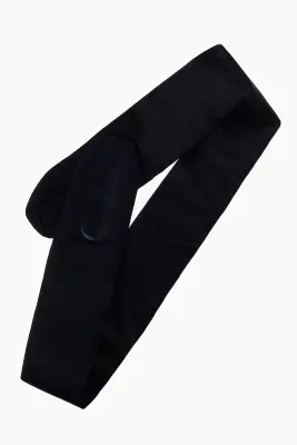 Bandeau ajustable en soie - Noir