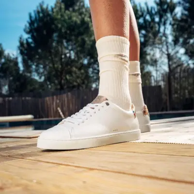 Baskets Abélia Blanc Cuivré