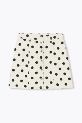 Mini-jupe à pois Femme