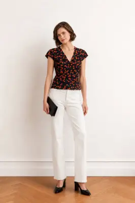 Milena Flounce Blouse