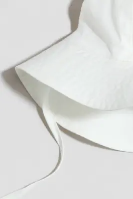 Chapeau de soleil en coton - Blanc