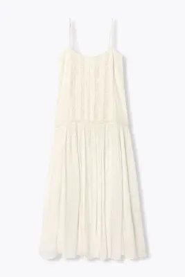 Robe longue à fines bretelles