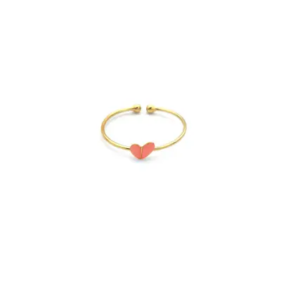 Bague Mini Coeur Rose
