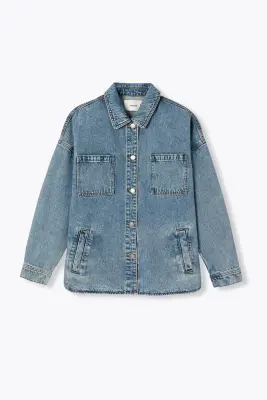 Veste surchemise en jean Femme