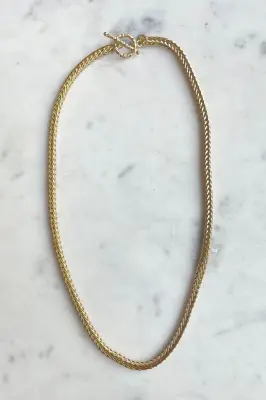 Nouveau ! ROOM SERVICE JEWELRY Chaine Tressée Epi de Blé