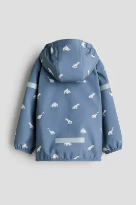 Veste softshell résistante à l'eau - Bleu ancien/dinosaures