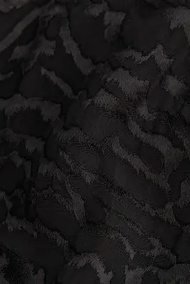 Robe portefeuille volumineuse - Noir/motif zébré