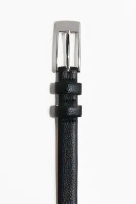 Ceinture fine - Noir