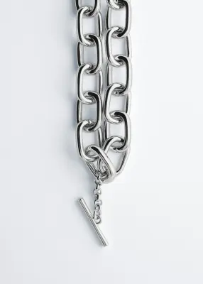 Collier en chaîne - Argenté