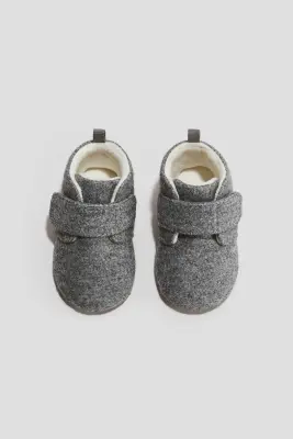 Chaussons souples - Gris chiné