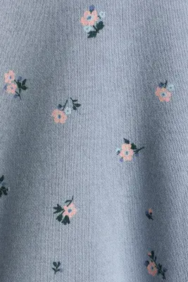 Sweat imprimé - Bleu ancien clair/fleuri