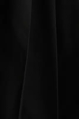 Jupe plissée avec cordon de serrage - Noir
